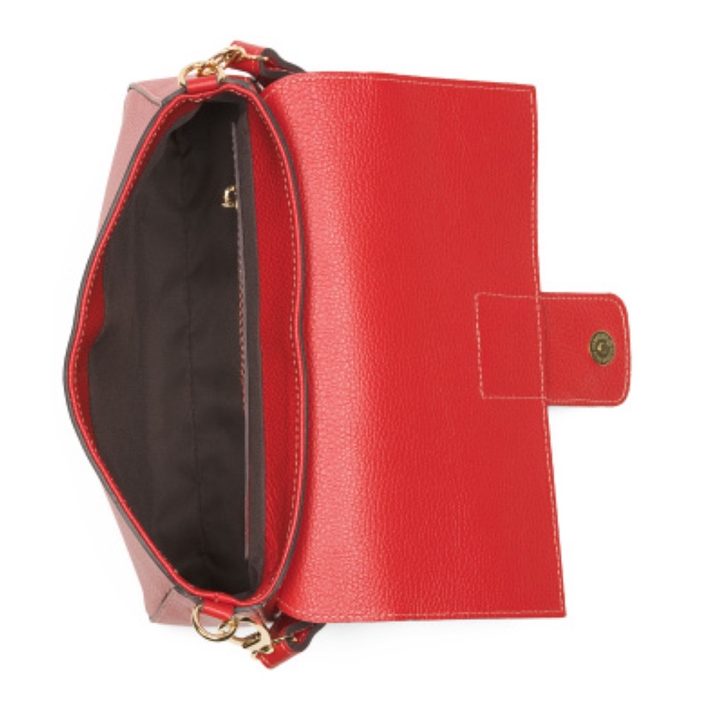 New Divina Firenze leather snake tab baguette crossbody - Picture 5 of 17
